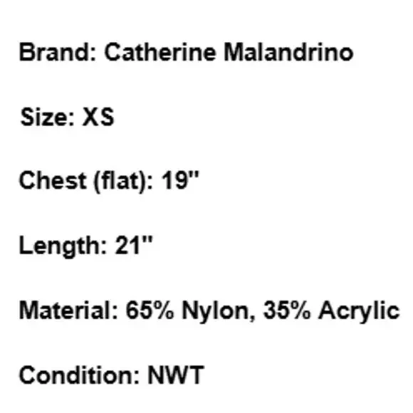 NWT Catherine Malandrino Eyelash Sweater Fuzzy Red Cowl Neck Cozy Statement XS - Picture 7 of 7